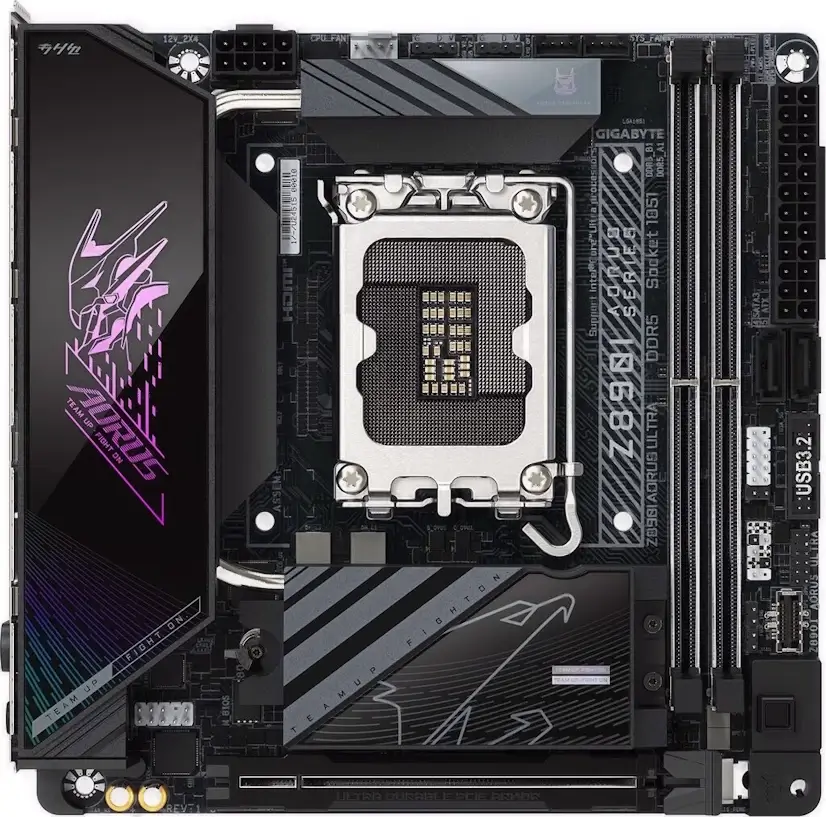 Montaje Placas Base Gigabyte Z890I AORUS ULTRA Gaming PC Atocha Montaje Placa Base Gigabyte Z890I AORUS ULTRA Gaming PC Atocha